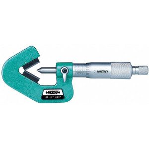 Insize 3290-083 V-Anvil Micrometer, .2-.8", Graduation .001"