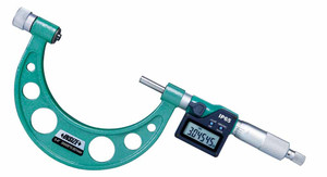 Insize 3506-100E Electronic Outside Micrometer With Interchangeable Anvils, 0-4"/0-100Mm