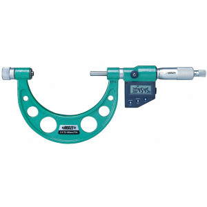 Insize 3506-301E Electronic Outside Micrometer With Interchangeable Anvils, 8-12"/200-300Mm