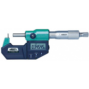 Insize 3561-25E Electronic Cylindrical Anvil Tube Micrometer, 0-1"/0-25Mm, Type A