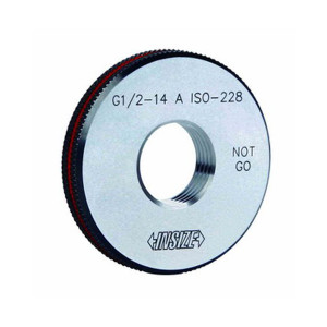 Insize 4635-3C19N Whitworth Pipe Thread Ring Gage(G Series), G 3/8 - 19 Nogo
