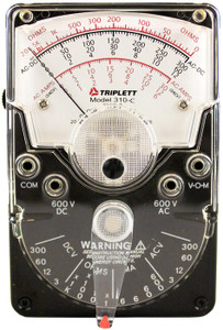 TRIPLETT 3022 Classic Analog Meter, Overload Protection and Drop Resistant Case