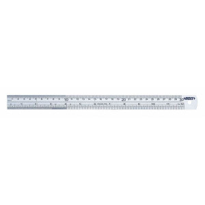 Insize 7110-300 Steel Rule, 12"/300Mm, Graduation 1/64", 1/32", 1/16", 0.5Mm, 1Mm