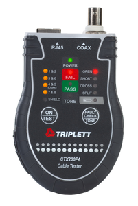 Triplett / Byte Brothers CTX200 Pocket CAT LAN Tester for RJ45 CAT5 CAT6 and ...
