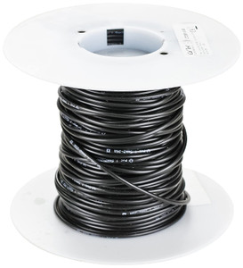 Cal Test CT2844-0-50  Wire, SILIC, 651 BC 2.50, 3.9mm (.154")OD, Black, 50m Spl