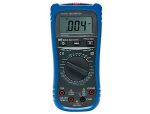 Global Specialties PRO-50A Handheld DMM, CAT 3. 1000 V