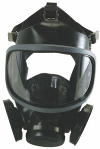 MSA 464500 Blank,Facepiece,Black,Med