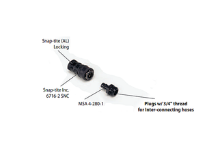 MSA 479010 Connection Assy,Snaptite Al Lkg,Plug/Sk