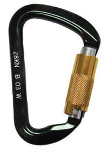 MSA 506259 Carabiner,Twist Lock,Alum,7/8 Gate