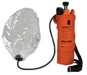 MSA 802197 Respirator,Escape,Custom Air V,W/3Al Cyl
