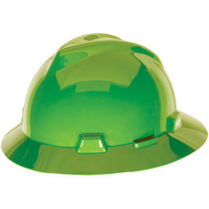 MSA 815562 Hat,V-Gd,Staz-On,Bright Lime Green