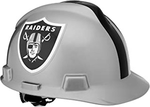 MSA 818405 Cap, V-Gard,Fastrac-3,Nfl Oaklnd Raiders
