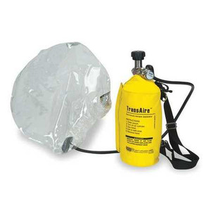 MSA 10008292 Respirator,Escape,Transaire 5,W/3Al Cyl