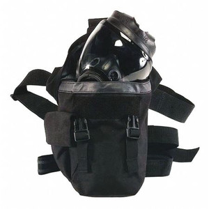 MSA 10034184 Pouch, Gas Mask, Black Nylon