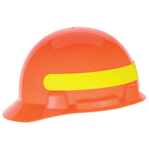 MSA 10095987 Cap,Smoothdome,4 Pt Ratchet,Hi-Viz Org
