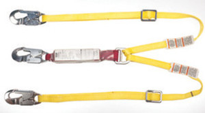 MSA 10155584 Lanyard, Lite Line, Twin Leg, Lg Snap