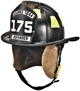 MSA 1044DDB Helmet,1044 Def,Fire, Blk, Clr, Dlx