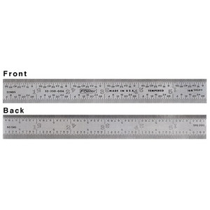 Fowler 6" 4R Flexible Steel Rule 52-295-006-0