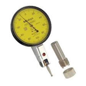 Mitutoyo 513-404-10A Horizontal Dial Test Indicator, Plus Set, 0.8" Range