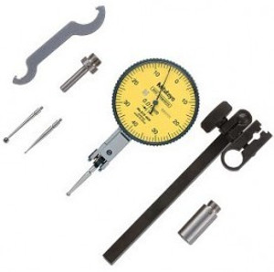 Mitutoyo 513-404-10T Horizontal Dial Test Indicator Full Set Standard, 0 to 0.8mm Range