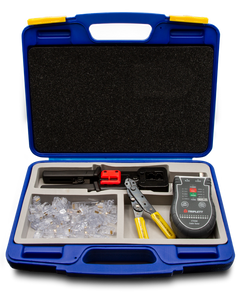 Triplett HS-TK Mini High-Speed, Pass-Thru RJ45 Tool Kit - includes HS-CT crimp too