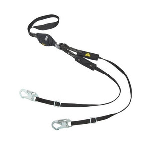 MSA V-SERIES Arc Flash, Shock Absorbing, Twin Leg, Adjustable Lanyard with 36C Small Snaphooks| 10199062