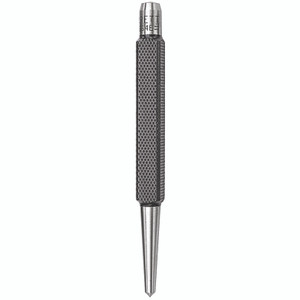 Starrett 264E Center Punch With Square Shank, 4-1/4" Length, 5/32" Tapered Point Diameter, 3/8" Square Thickness