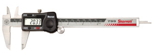 Starrett 799A-6/150 Digital Caliper, Stainless Steel, Battery Powered, Inch/Metric, 0-6" Range, +/-0.001" Accuracy, 0.0005" Resolution, Meets DIN 862 Specifications