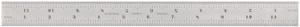 Starrett CB12-16R Combination Square Blade With Inch Graduations, Sets And Bevel Protractors, Satin Chrome Finish, 16R Graduation, 1" Width, 3/32" Thickness, 12" Size