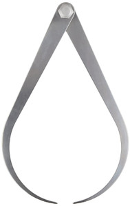 Starrett 26-12  NS-FBTF-0TDE Outside Joint Caliper, Steel, Flat Leg, 0-12" Range