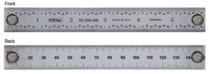 Fowler 6"/150mm Magnetic Steel Rule 52-266-006-0