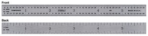Fowler 24" 4R Flexible Steel Rule 52-295-024-0