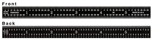 Fowler 12"/300mm Flexible E/M EZ Read Rule 52-379-012