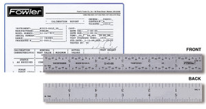 Fowler 52-413-006-0 6" Rigid Certified Rule