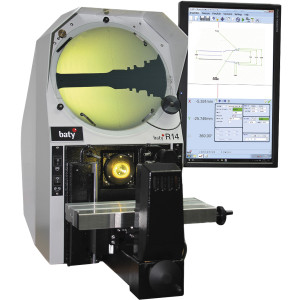 Fowler Baty R14 - FT2 - E Horizontal Optical Comparator with 27" FUSION Touch Screen DRO, Opt. Edge