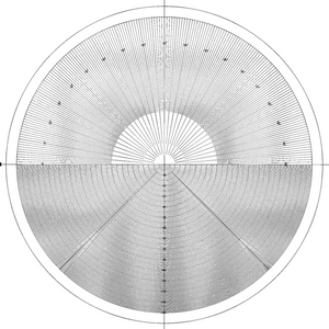 Mitutoyo 12AAM587 OVERLAY CHART NO.11