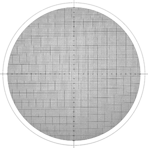 Mitutoyo 12AAM593 OVERLAY CHART NO.17
