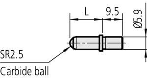 Mitutoyo 21DZA232H ANVIL NO.8