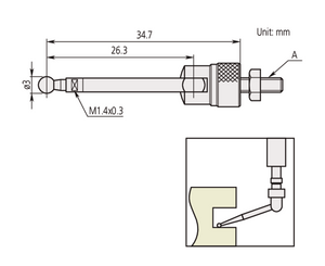 Mitutoyo 900391 LEVER POINT