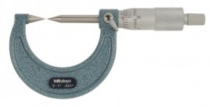 Mitutoyo 112-225 Point Micrometer with hardened tip, 0 to 1?, 30?