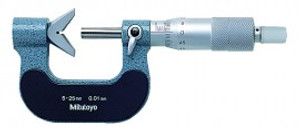 Mitutoyo 114-105 3 Flute V-Anvil Micrometer, 55 to 70 mm