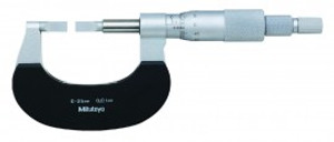Mitutoyo 122-141 Blade Micrometer Carbide-Tipped, 0 to 25 mm