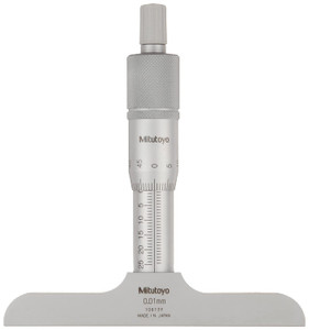 Mitutoyo 128-102 0-25MM DEPTH MIC BASE-100