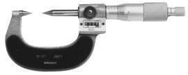 Mitutoyo 142-225 Series 142 Mechanical Point Micrometer with Counter, 0 to 1" 30? Point