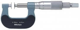 Mitutoyo 169-101 Mechanical Paper-Thickness Micrometer, 0 to 25 mm