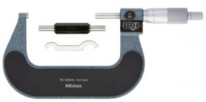 Mitutoyo 193-104 Outside Micrometer, 75 to 100 mm, 0.01 mm