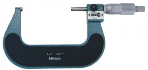 Mitutoyo 193-214 Outside Micrometer, 3 to 4" .0001"