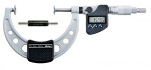 Mitutoyo 369-253-30 Series 369 Digimatic Disk Micrometer with Non-Rotating Spindle, 75 to 100 mm