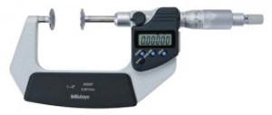 Mitutoyo 369-351-30 Series 369 Digimatic Disk Micrometer with Non-Rotating Spindle, 1 to 2"
