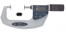 Mitutoyo 369-412-20 Digital Disk Micrometer QuickMike, 25 to 55 mm, metric